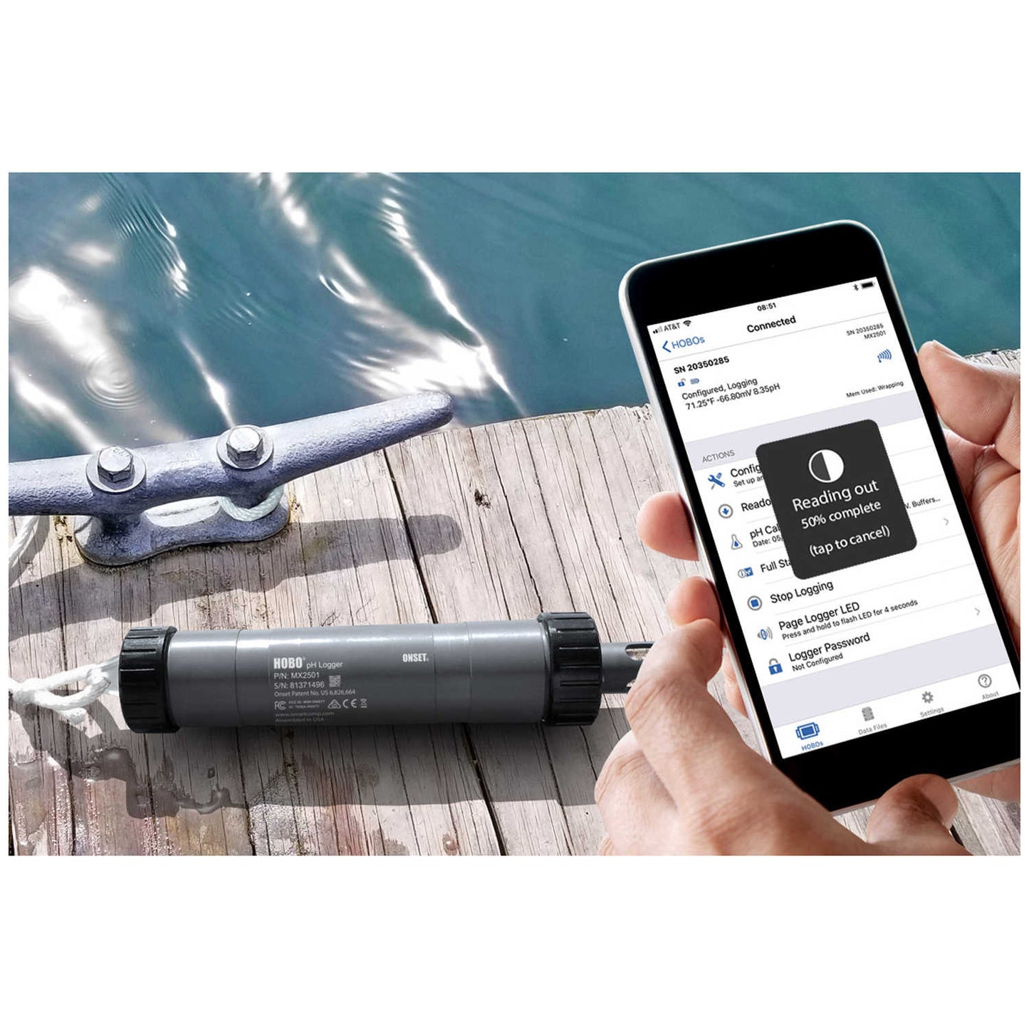 Hobo® | MX2501 pH and Temperature Logger | Environmental Monitoring