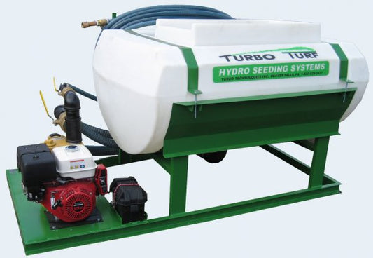 Turbo Turf Hydroseeder | Model HS-300-EH & HS-300-EH-P | Capacity 300 Gallon | 13 HP | Skid/Trailer Type