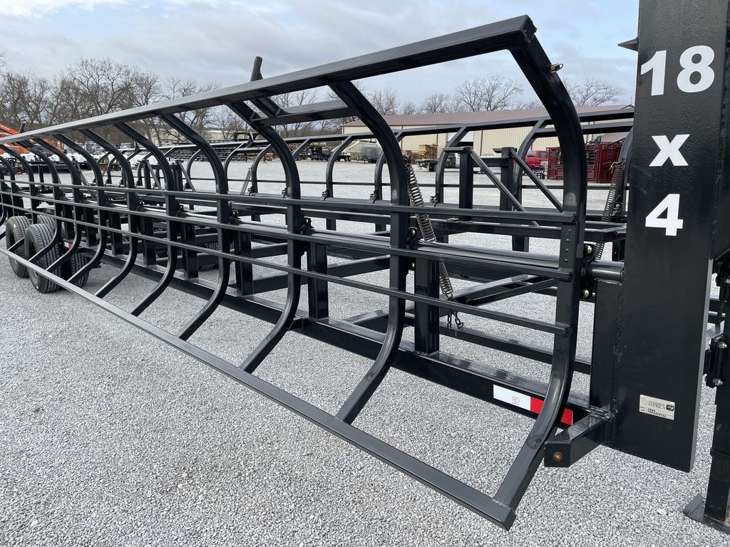2024 Industrias America Double Wide Hay Trailer | Model 18x4 (Manual Dump) | Cradle Length 36' | 2 x 10,000 lb Spring Axles | Pull Type