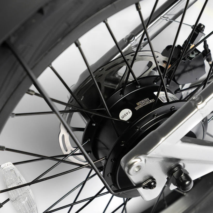 JackRabbit | Micro Electric Bike | Model MG Doble | Lightweight 2-Up Electric Micro Hauler | 20” & 24” Street Tires | 749W Cargo Motor | 48+ Mile Range | For Urban, Travel & Everyday Missions