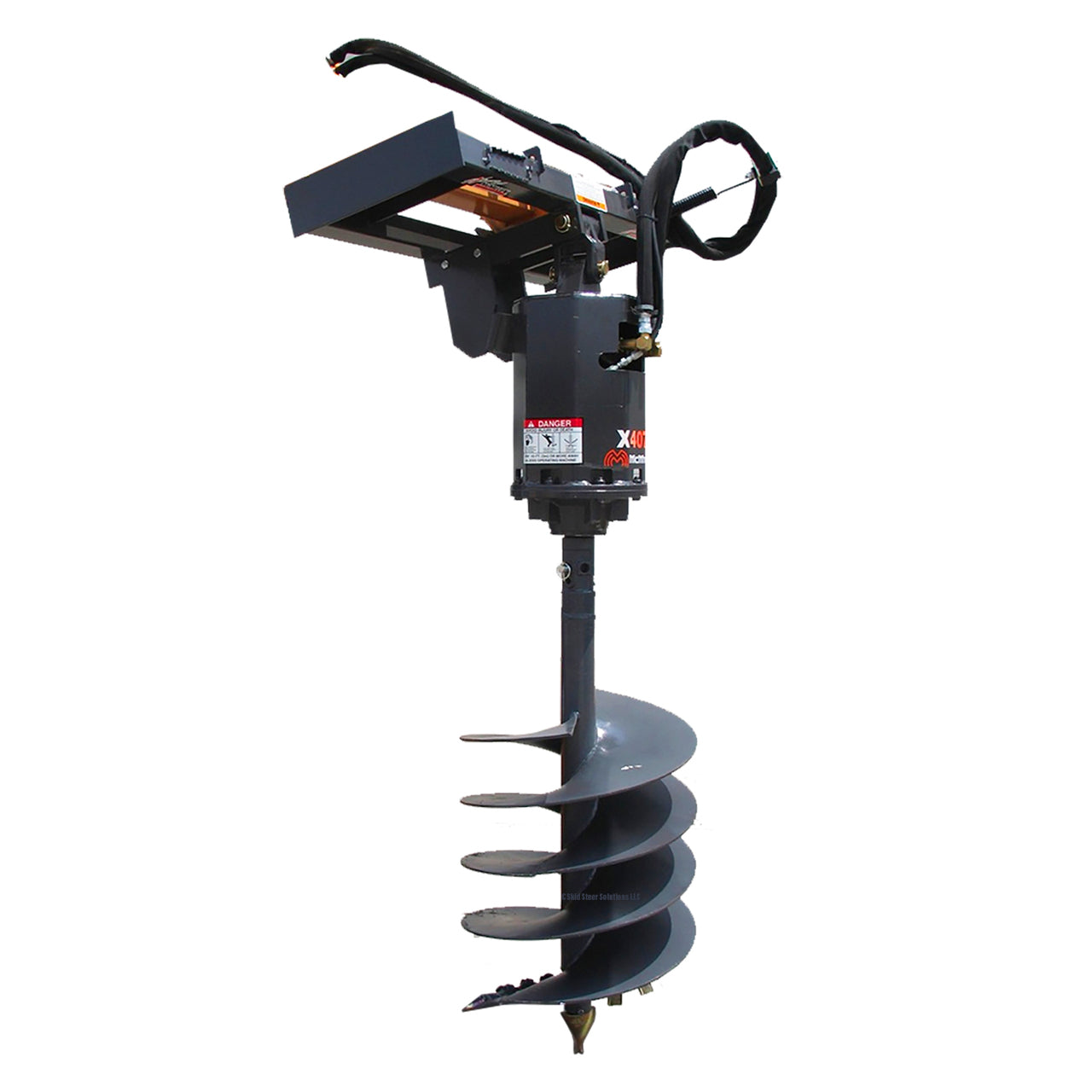 Paladin Auger Drive | 48" Max Diameter | 2.5" Hex Planetary Output | 36–54 GPM | For Skid Steer Loaders