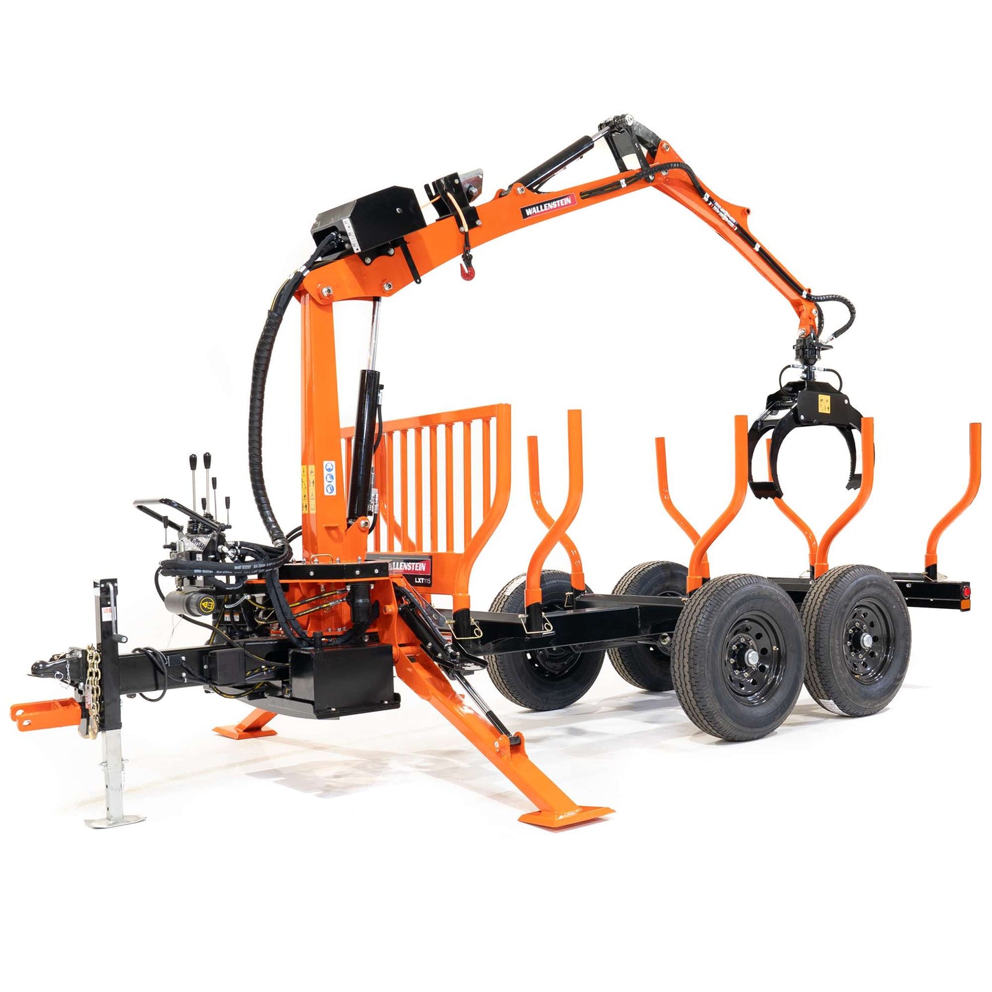 Wallenstein | Log Loader | Models LXT-95 & LXT-115 | Bed Length 96" To 132" | Horsepower 6.5 To 10 HP | For Tractors