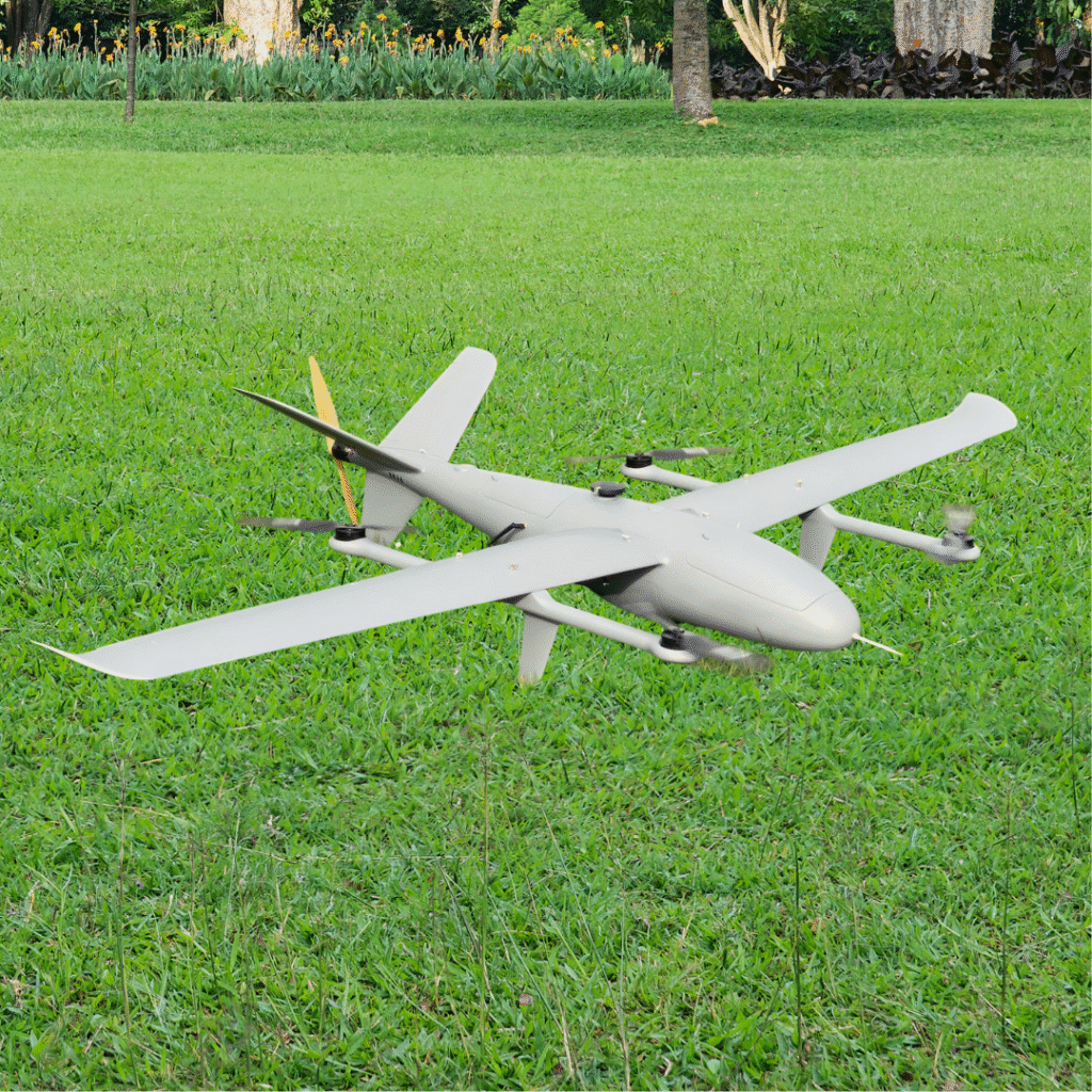 AeroStar Dynamics VTOL UAV Drone | Model VTOL-EVR-8 | Wingspan 2500 mm | Flight Endurance 12+ Hours | Payload 45+ kg | For Agricultural, Surveillance & Commercial