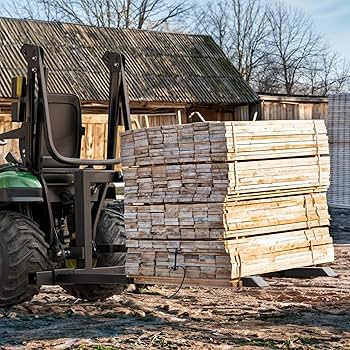 Northstar Attachments Pallet Forks 3-Point Hitch | Model 1200 | Capacity 1500 lbs | 20–45 HP | For Tractors