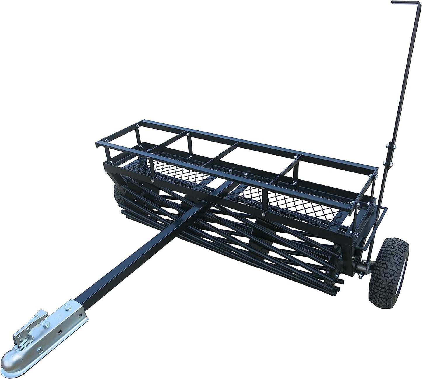 Field Tuff 48" Tow-Behind Cultipacker – 17 Roller Tubes, 280 lb Capacity Field Tuff Corn and Bean Planter ATV-CBP | Towing Power 18-25 HP | For ATVs, UTVs & Lawn Tractors