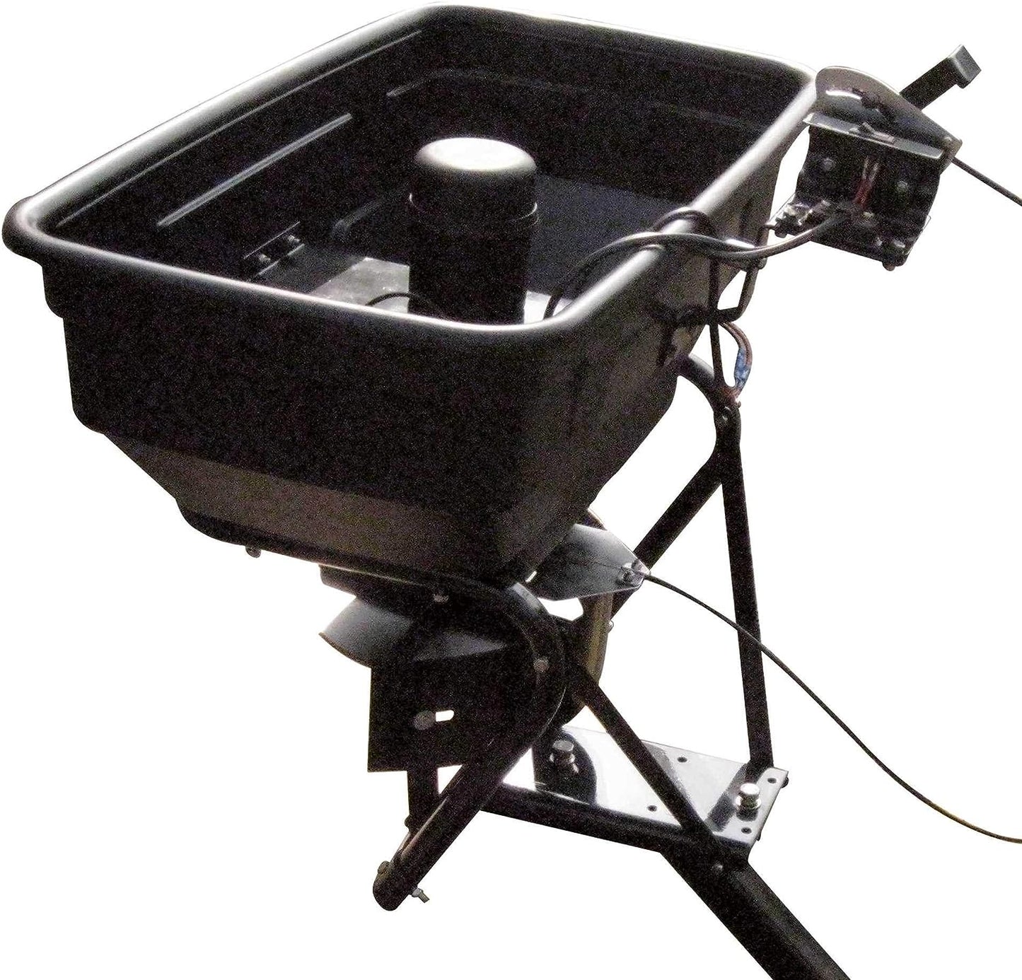Field Tuff 125 lb. Receiver Mount Spreader – 12V | Towing Power 15–25 HP | For ATVs, UTVs & Tractor
