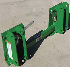 Worksaver| John Deere Loader to Skid Steer & Euro/Global Adapter Brackets | Model 831875–835205 | Lift Capacity 1,200 to 5,500 lbs | Horsepower 45 To 100 HP | For Tractors