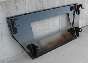 Worksaver | Weld-On Adapter Plate | Model 832540, 832625, 832630 & 832790 | 5/16"–3/8" Steel | Skid Steer & Euro/Global Mounts | Horsepower 45 To 75 HP | For Tractors