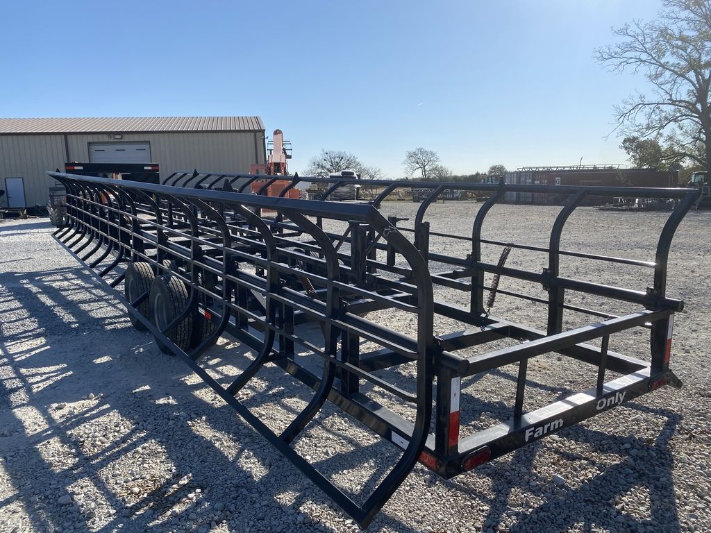 2024 Industrias America Double Wide Hay Trailer | Model 18x4 (Manual Dump) | Cradle Length 36' | 2 x 10,000 lb Spring Axles | Pull Type
