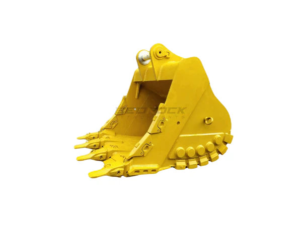 Bedrock Attachments Extreme Service Rock Bucket & Adjuster GP | Model EB374WB2XD-83-4.6 | Width 83-Inch | Capacity 4.62 CU M | Machine Size 70-90 Tons | For Excavators CAT 374
