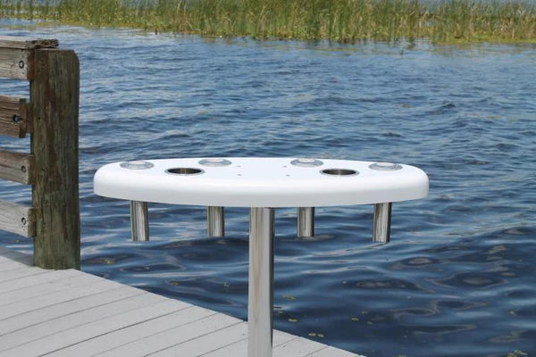 RIO MARINE CUSTOMS | Rough Water Rocket Launcher | Model RWRL01 | 37" W x 15" D x 30.5" H | 15° or 30° Rod Holders | For Fishing Boats