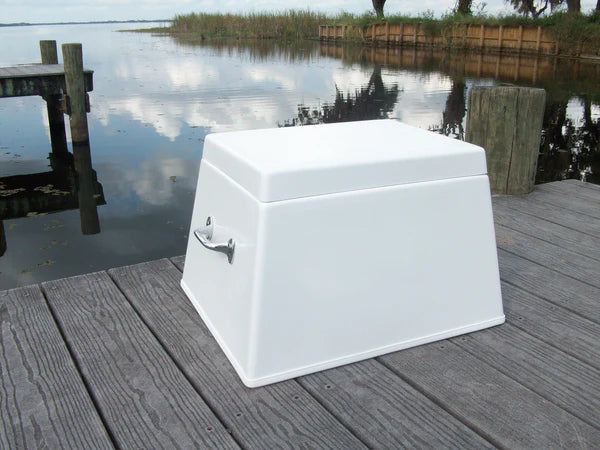 RIO MARINE CUSTOMS | Cockpit Step Box | Model CMS01/L | 20" W x 16" D x 13" H | Practical Storage | For Boat