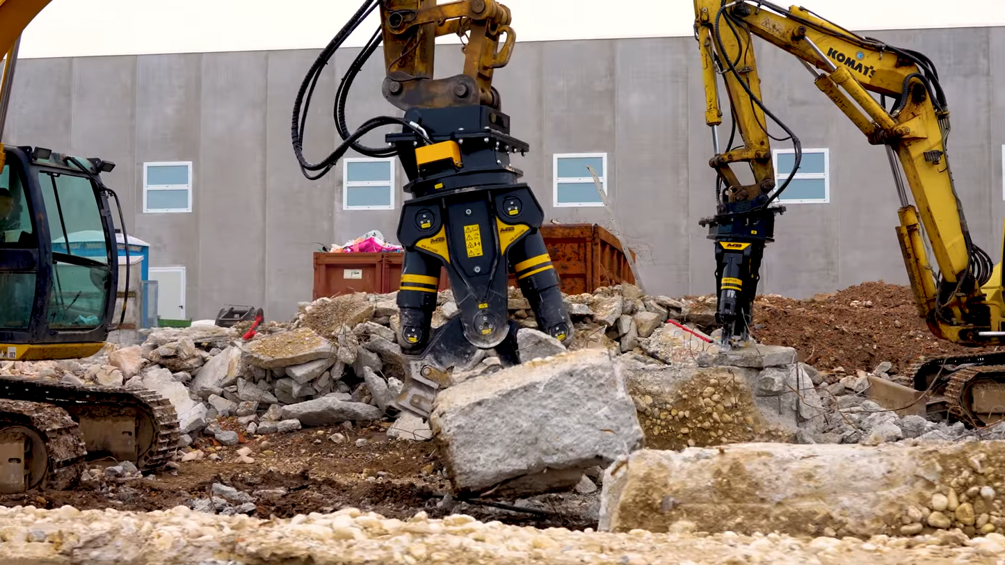 MB Crusher Demolition Pulverizer | Model MB-PT1150 | Jaws Width 25" | Machine Size 12–19 Tons | For Excavators