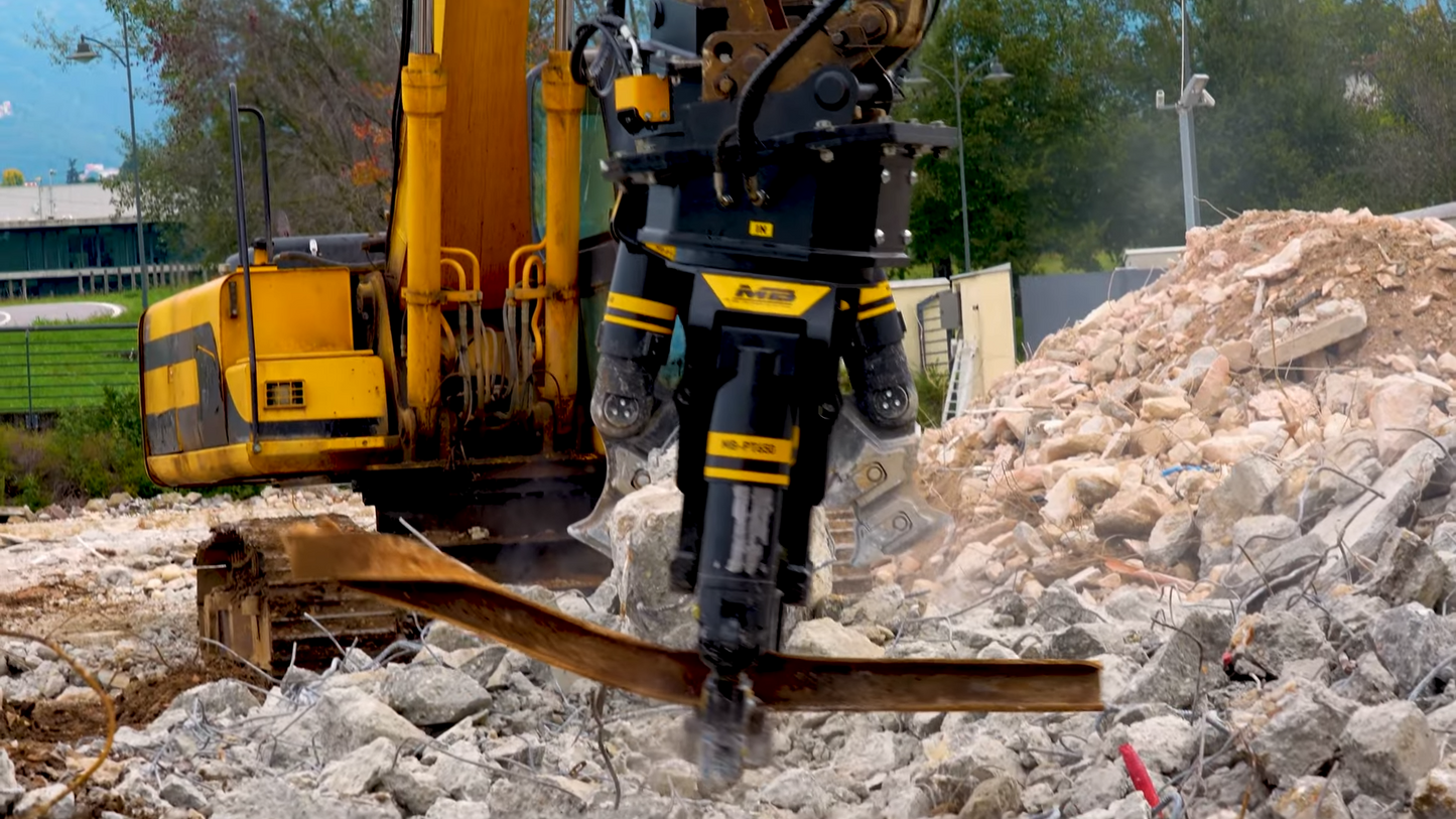 MB Crusher Demolition Pulverizer | Model MB-PT1150 | Jaws Width 25" | Machine Size 12–19 Tons | For Excavators