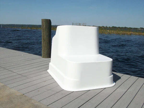 RIO MARINE CUSTOMS | Fiberglass Boat Console | Model CMCC08 | 36" W x 35" H x 43" D | Heavy-Duty Construction | for 21' to 25' Feet Boats