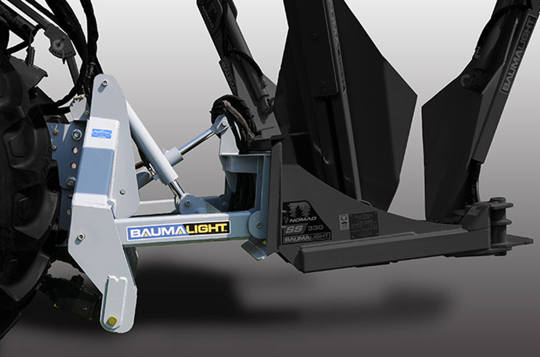 Baumalight 3-Point Hitch Tree Spade | Model PS330 & PT330 | Opening Width 60" Inches | Root Ball Diameter 30" inches | Root Ball Depth 29 inches | Horsepower 45 To 65 HP | For Tractors