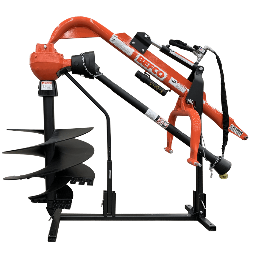 Befco | Post Hole Diggers | Model Mole Series | 6″ To 30″ Augers Sizes | Heavy-Duty Gearbox | Horsepower 15 To 90 HP | 540 RPM | For Tractors