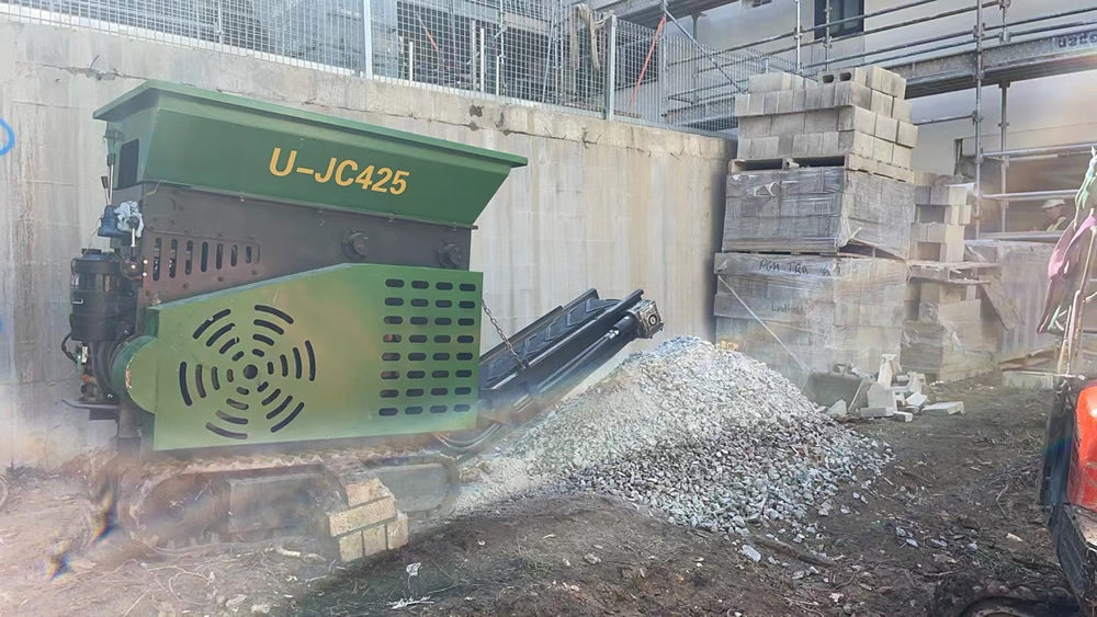 Upsen Mini Mobile Jaw Crusher | Model U-JC425 | Engine Horsepower 14 HP | Capacity 6–8 t/h
