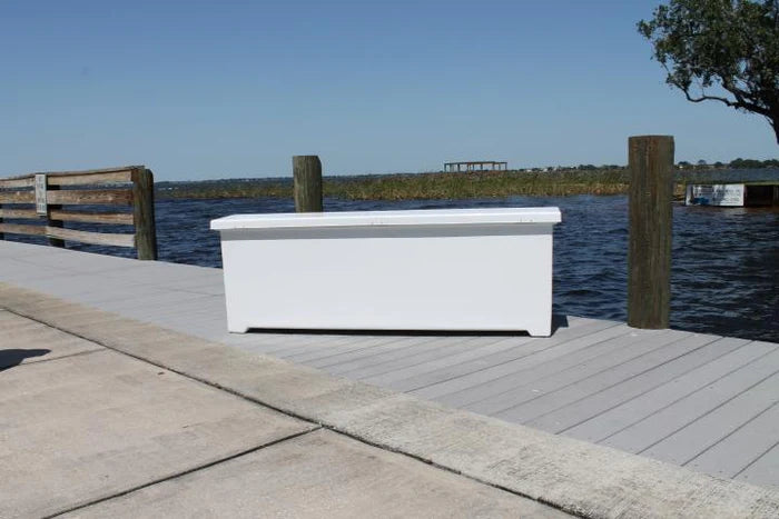 RIO MARINE CUSTOMS | Sea Line Dock Box | Model SLDB70 | 75" W x 25" H x 27" D | Essential Storage | Standard Duty | For Marine Storage