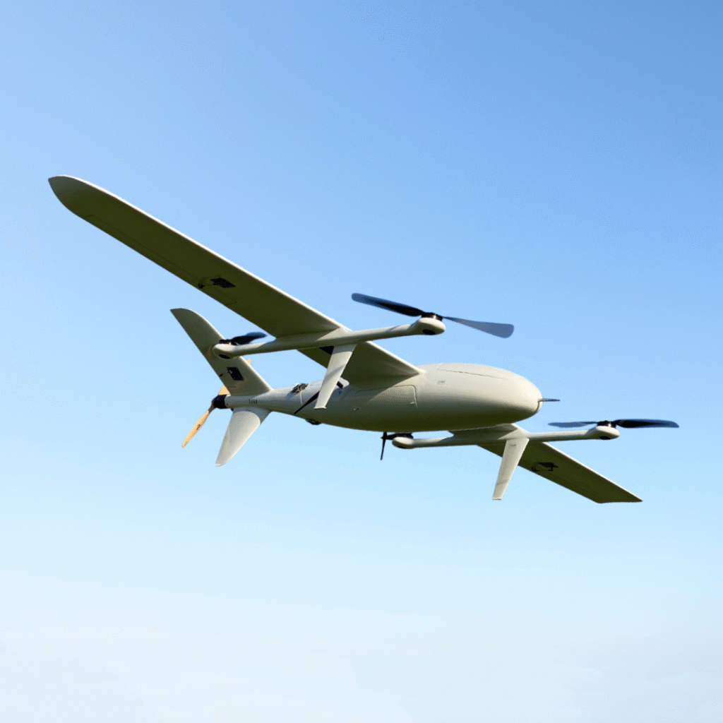 AeroStar Dynamics VTOL UAV Drone | Model VTOL-EVR-8 | Wingspan 2500 mm | Flight Endurance 12+ Hours | Payload 45+ kg | For Agricultural, Surveillance & Commercial
