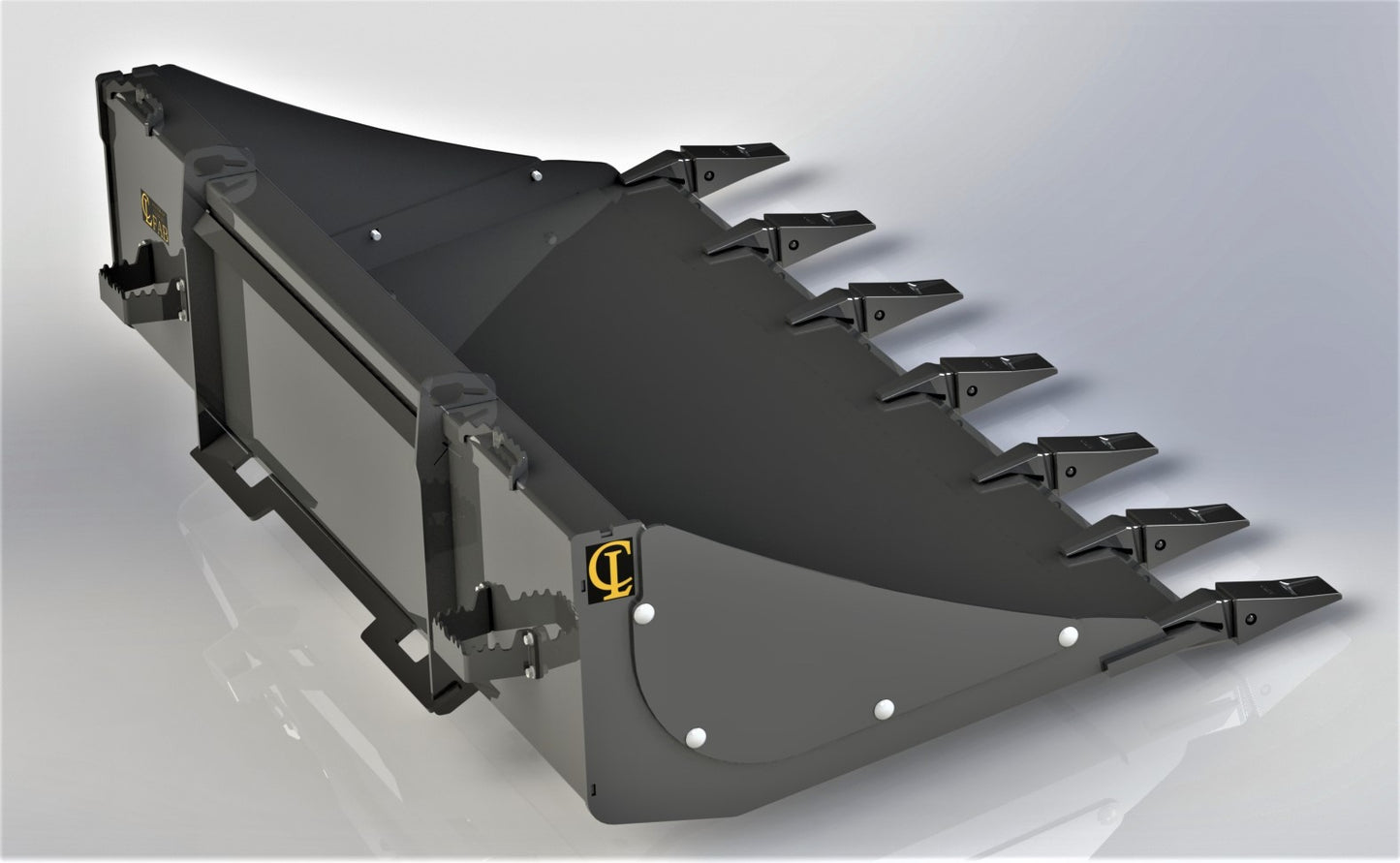 CL Fabrication Solid Buckets | Width 73"-91" inches | For Skid Steer Loaders