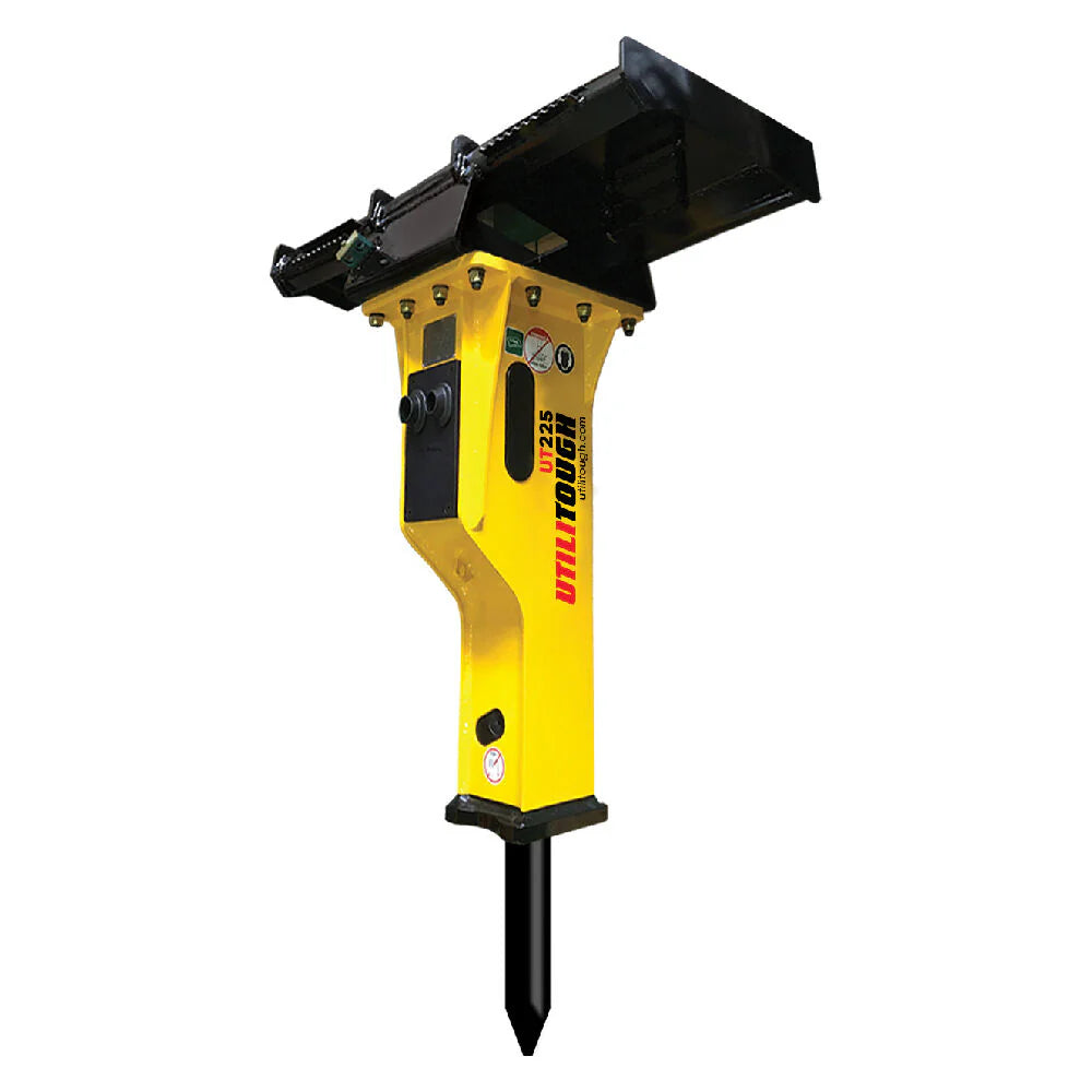 Utilitough Skid Steer Hydraulic Breaker | Model 225, 500, 650, 850 & 1000 Series | For Skid Steer