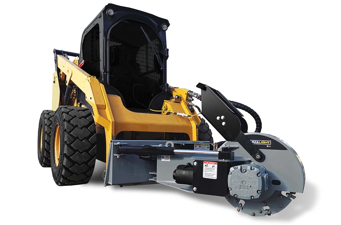 Baumalight Stump Grinder | Model S40 | Rotor Size 24" | Hydraulic Flow Range 15 To 60 GPM | For Skid Steers