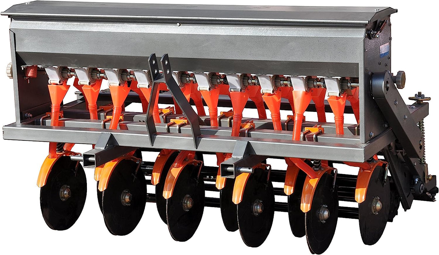 Field Tuff 60" 3pt Seeder – 10 Rows, Cat 1 Hitch | Horsepower 25–40 HP | For Tractors