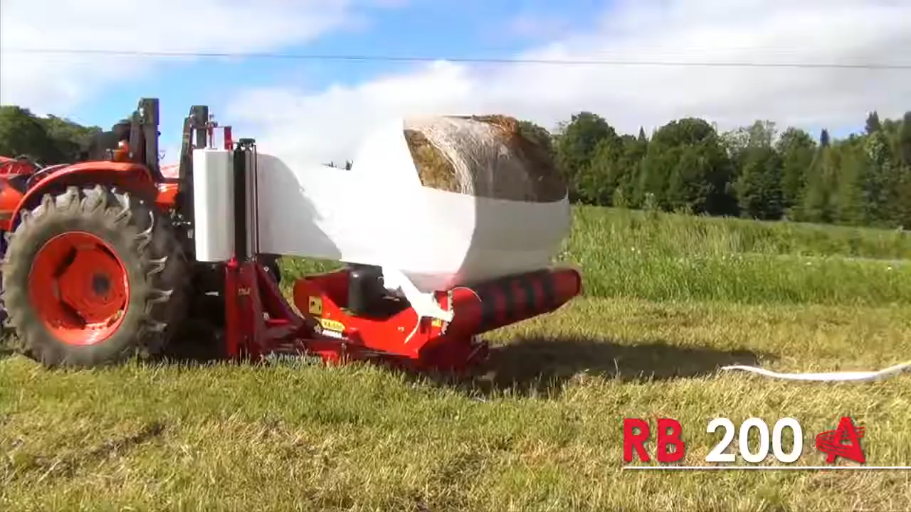Anderson | Single Bale Wrapper | RB 200/T6-QA200 | Up to 5'6" Bale Height | 30 Bales/Hour | Hydraulic Flow 8 GPM | For Skid Steer