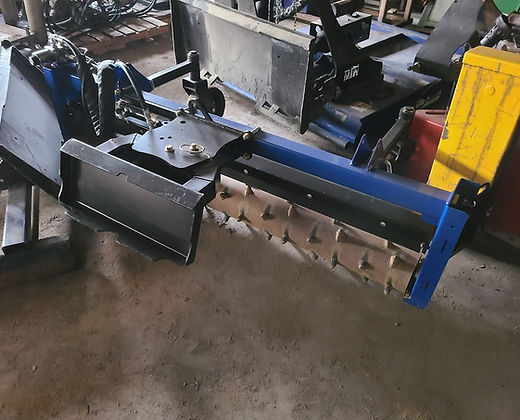 MTW | RTS Power Rake | Series 1 | Carbide & Replaceable Teeth | Sizes 48" To 84" | 50" Length | Universal & Mini Mount | Hydraulic Flow 8 To 20 GPM | For Skid Steer