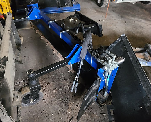 MTW | RTS Power Rake | Series 1 | Carbide & Replaceable Teeth | Sizes 48" To 84" | 50" Length | Universal & Mini Mount | Hydraulic Flow 8 To 20 GPM | For Skid Steer