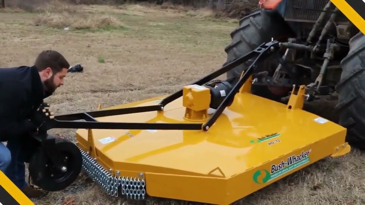 Bush Whacker Single Spindle HD Brush Cutter | Model HD-60 | Width 60" inches | Horsepower 25 HP | For Tractors