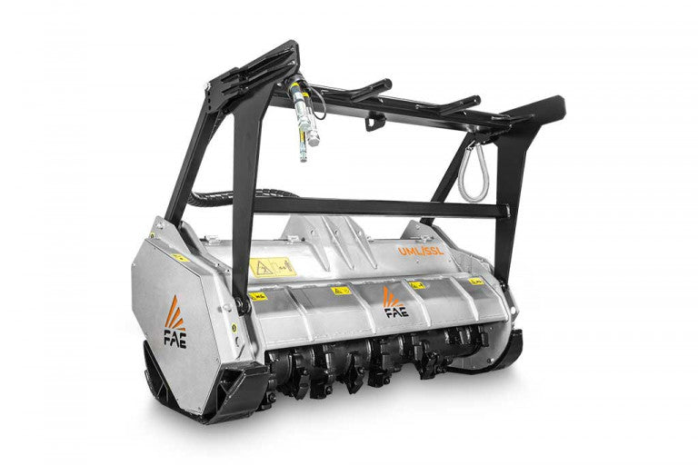 FAE | UML/SSL VT & SONIC Forestry Mulcher | Models 150 & 175 | Width 62" & 71.6" | Shreds Up to 7.9 Inches | Hydraulic Flow 115 & 200 GPM | For Skid Steers