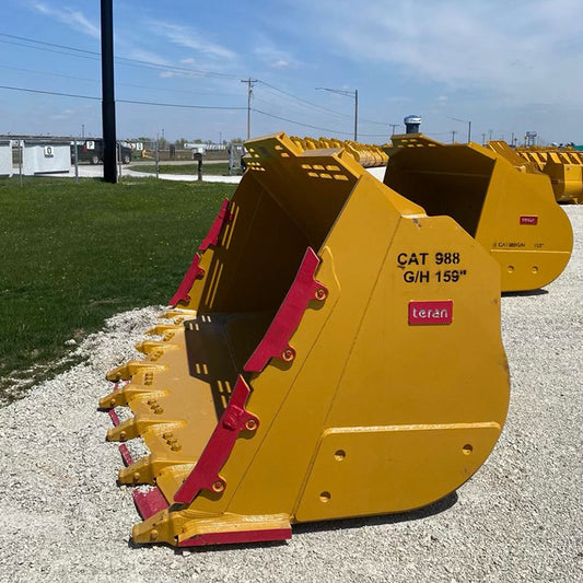 Teran BKT988G/H-SNRV Bucket – Spade Nose Full Hardox Rock HD Loader, Excavator Attach