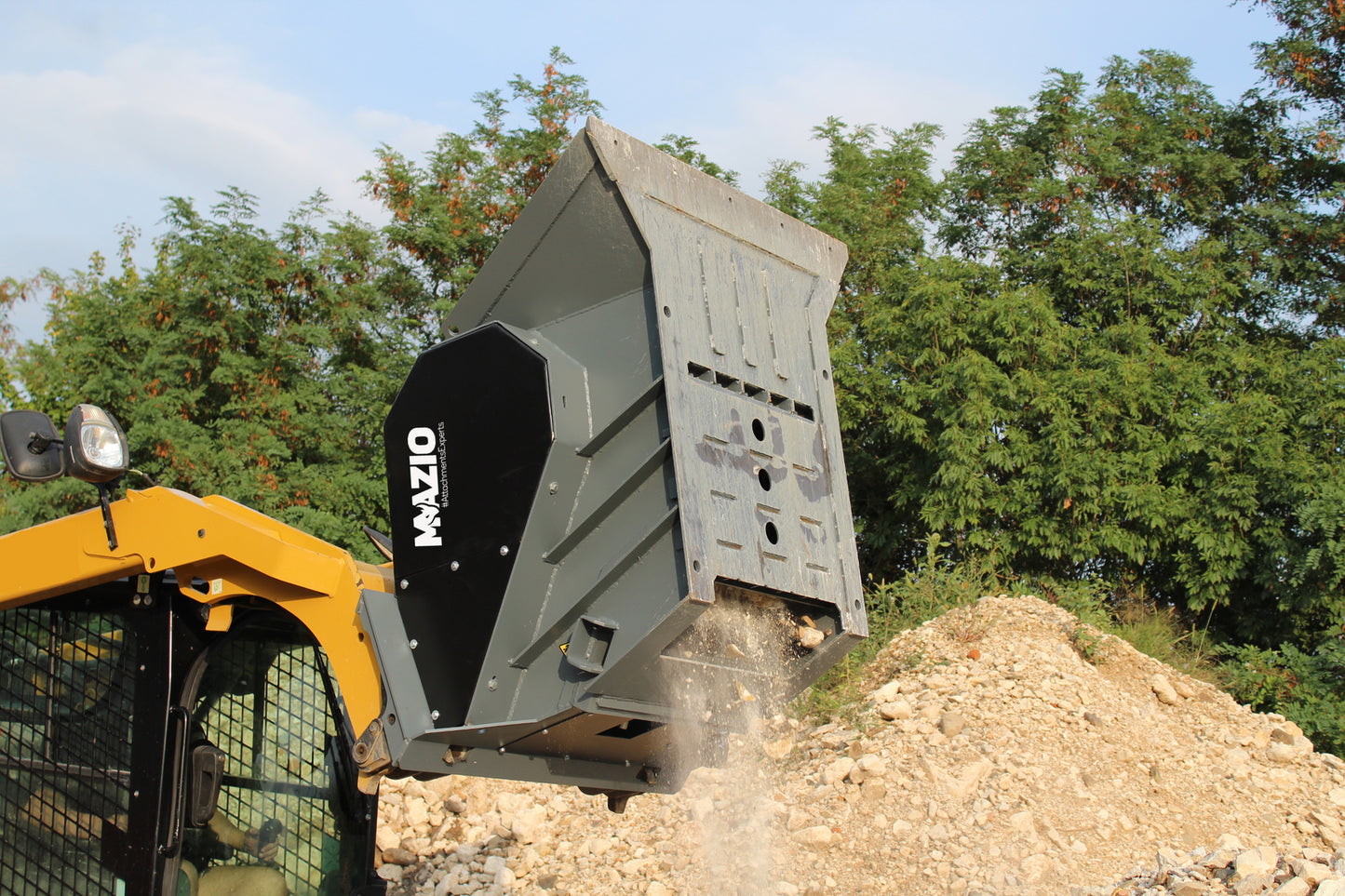 Mazio Skid Steer Loader Crusher Bucket | SSL Crusher-15 & SSL Crusher-20 | Output Size 15-80mm | For Skid Steer