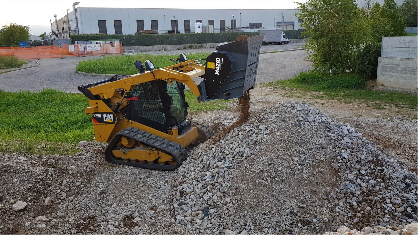 Mazio Skid Steer Loader Crusher Bucket | SSL Crusher-15 & SSL Crusher-20 | Output Size 15-80mm | For Skid Steer