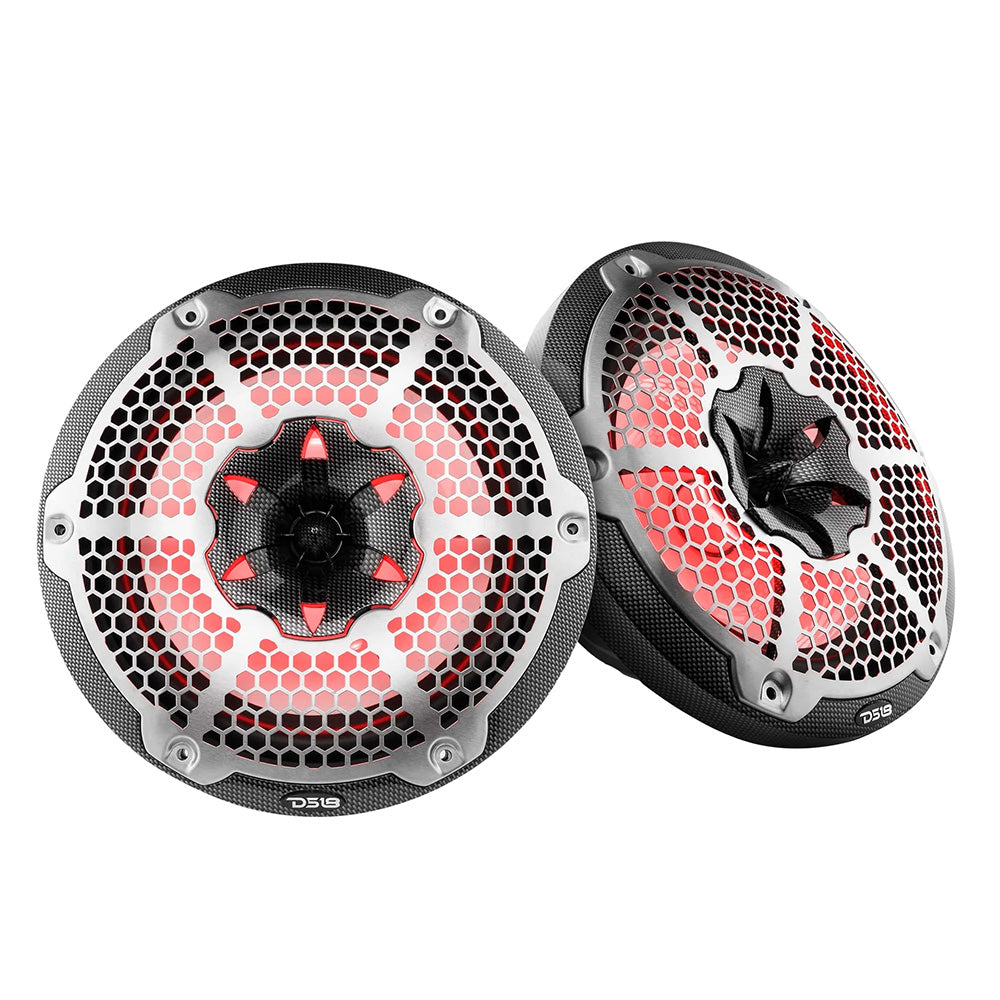 DS18 HYDRO 10 2Way Speakers wBullet Tweeter Integrated RGB LED