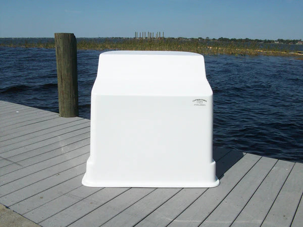 RIO MARINE CUSTOMS | Fiberglass Boat Console | Model CMCC08 | 36" W x 35" H x 43" D | Heavy-Duty Construction | for 21' to 25' Feet Boats