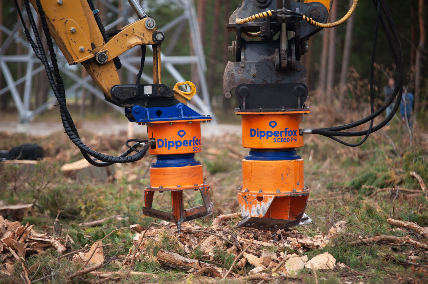 Dipperfox Stump Crushers | Model SC-600 | Cutting Diameter 23.6" | Hydraulic Flow Range 17-40 GPM | For Skid Steers