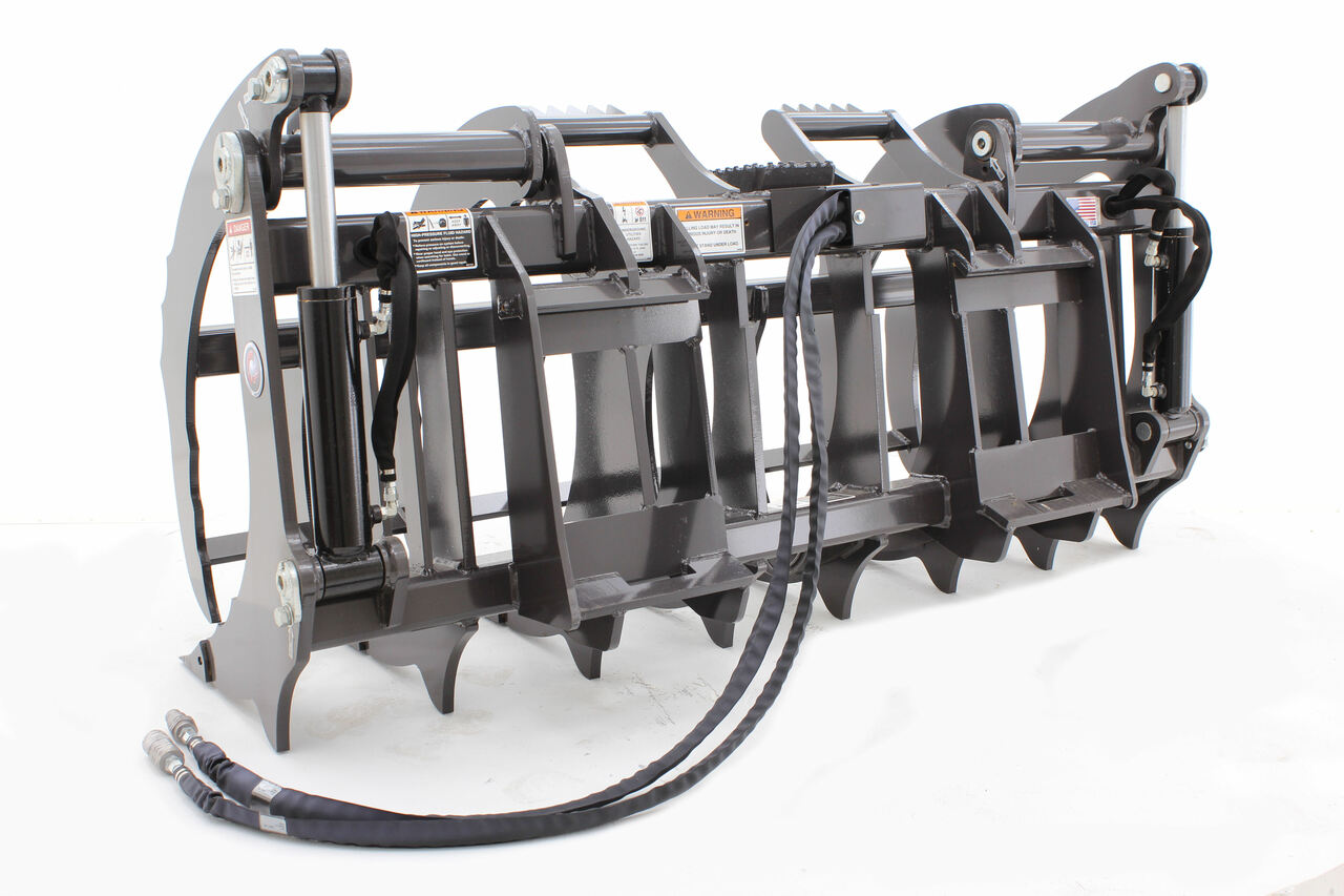 Paladin Root Grapple Rake With 84" Hose Kit | 72", 78" & 84" Working Width | For Skid Steer