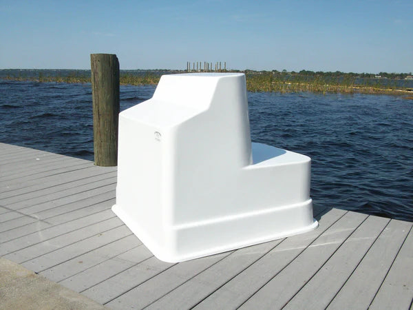RIO MARINE CUSTOMS | Fiberglass Boat Console | Model CMCC08 | 36" W x 35" H x 43" D | Heavy-Duty Construction | for 21' to 25' Feet Boats