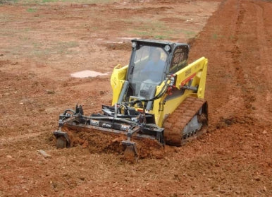 Paladin Harley Rake | Working Width 72" & 90" | Hydraulic & Manual Angle | Wire Harness | 12–35 GPM | For Skid-Steer Loaders