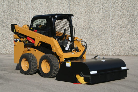 EI Attachments 72" & 84" Bucket Broom Chain Drive Motor | Hydraulic Flow 15‑30 GPM | for Skid Steer