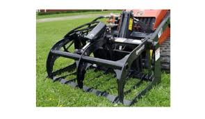 Paladin Brush Grapple Flat Bottom W/ Hoses And Couplers | Working Width 42"-54" | 8-15 GPM | For Mini Skid Steer