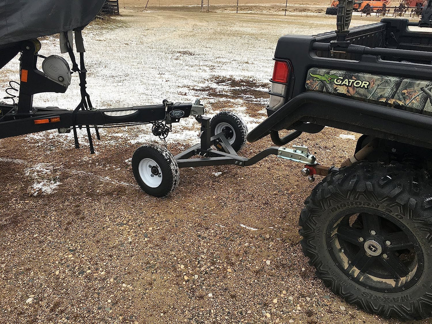 Field Tuff TMD-1000ATV Adjustable Trailer Dolly | Wheelbase Width 40" | Towing Power 15-25 HP | For ATVs, UTVs & Utility Tractors