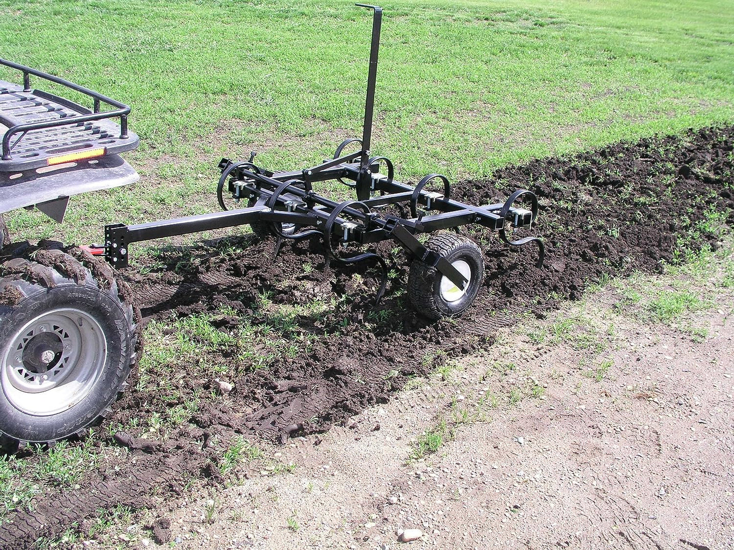 Field Tuff 48" Wide ATV Cultivator – 7 Shanks, Model ATV-470 | Towing Power 500cc / 20-30 HP | For ATVs, UTVs & Utility Tractors