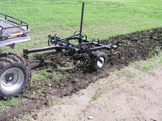 Field Tuff 48" Wide ATV Cultivator – 7 Shanks, Model ATV-470 | Towing Power 500cc / 20-30 HP | For ATVs, UTVs & Utility Tractors