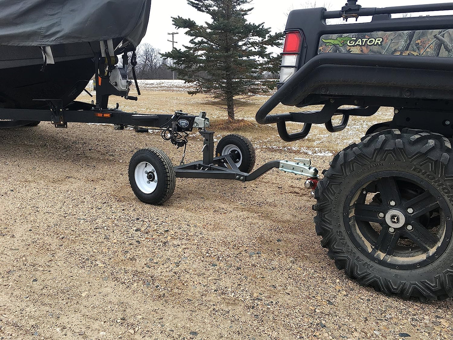 Field Tuff TMD-1000ATV Adjustable Trailer Dolly | Wheelbase Width 40" | Towing Power 15-25 HP | For ATVs, UTVs & Utility Tractors