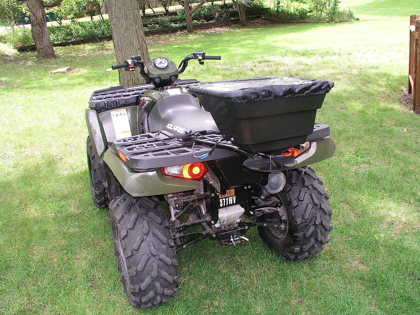 Field Tuff 80 lb. Universal Rack Mount Spreader AS-12V | Towing Power 10-15 HP | For ATVs & UTVs