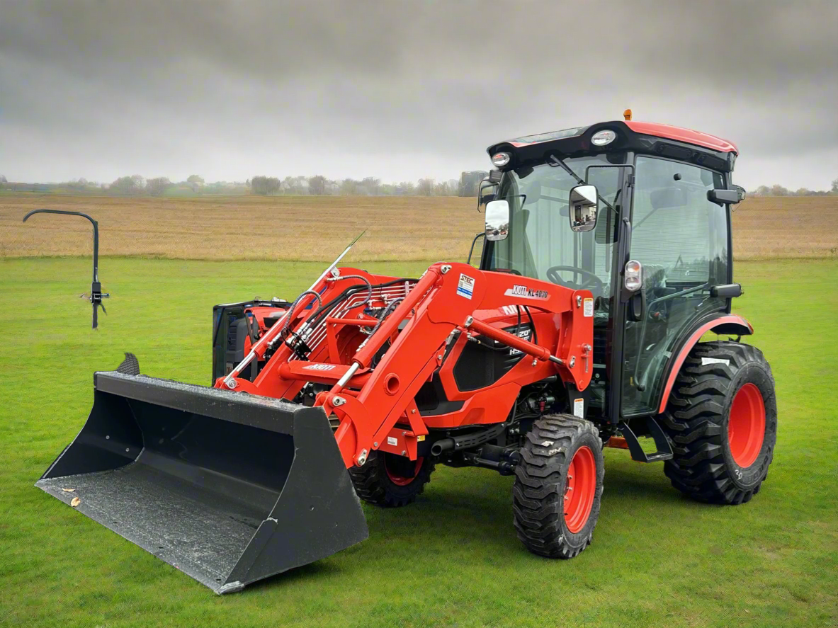 KIOTI | Hydrostatic Cab Tractor with Loader | CK4020SE | 54.5" Width | 39.6 HP | For Compact Agricultural and Landscaping Tasks